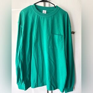 Zara Men's Teal Long Sleeve Shirt